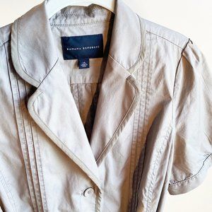 Banana Republic Short Sleeve Taupe Jacket w/ Belt
